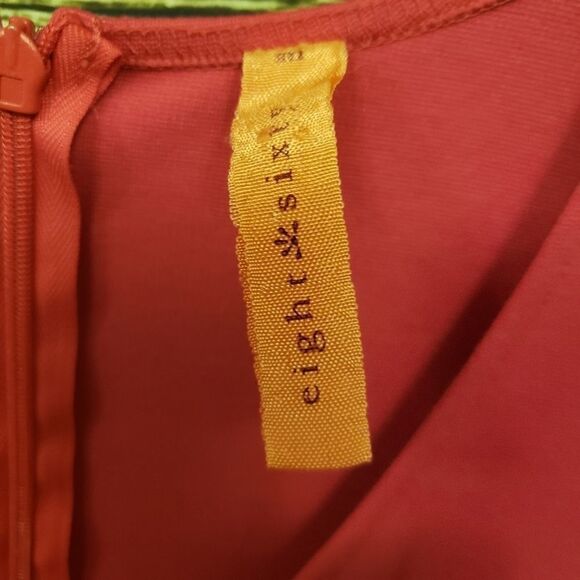 Eight Sixty Sleeveless hit pink dress Preowned - Picture 4 of 6